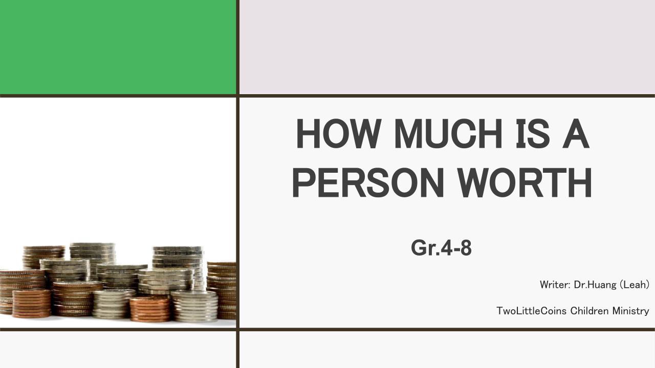 How Much is a Person Worth? [Class Edition PPT]